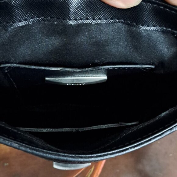 Authentic Donna Karan New York Monogram Genuine Leather Crossbody - Picture 4 of 5